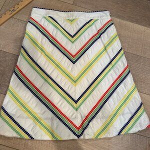 FEI WOMANS SKIRT SIZE 4 CHEVRON A LINE ANTHROPOLOGY